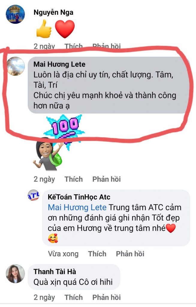 học kế toán tổng hợp tại thanh hóa FEEDBACK HỌC VIÊN GỬI ATC...KHI ĐỌC LUÔN CHỨA ĐỰNG NHỮNG TÌNH CẢM THẬT. KHÓA HỌC MANG LẠI CHẤT LƯỢNG