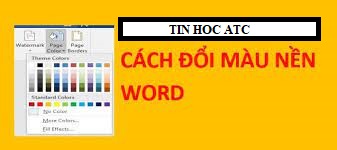 Hoc tin hoc cap toc tai thanh hoa Để tài liệu của bạn trở nên sinh động và đẹp mắt hơn, bạn nên sử dụng chức năng đổi hình nền cho