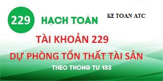 Trung tam ke toan tai thanh hoa Tài khoản 229 là tài khoản phản ánh tình hình biến động tăng giảm các khoảndự phòng tồn thất tài sản. Dưới