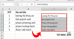 Hoc tin hoc van phong o Thanh Hoa Trong bảng tính bạn muốn cài đặt mặc định để excel tự động viết hoa chữ cái đầu, mời bạn theo dõi