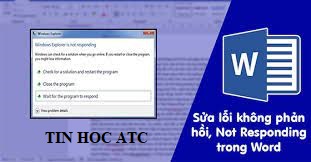 Trung tam tin hoc tai thanh hoa Trường hợp trong quá trình nhập văn bản word của bạn bị treo, đơ và bạn không thể làm gì được cả. Bạn hãy