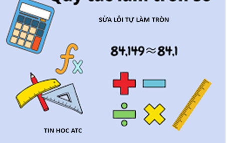 Trung tam tin hoc tai thanh hoa Nếu excel tự làm tròn số thì phải xử lý như thế nào? Tin học ATC sẽ hướng dẫn các bạn trong bài