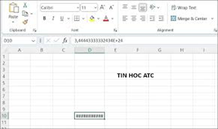 Trung tam tin hoc tai thanh hoa Lỗi  #### do ô quá nhỏ là lỗi khá phổ biến, tin học ATC xin chia sẽ thủ thuật khắc phục trong bài viết