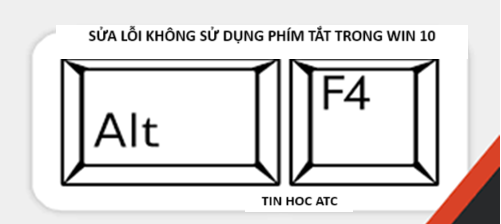 Học tin học cấp tốc tại thanh hóa Bạn đang không sử dụng được phím tắt trên win 10? Tin học ATC xin mách bạn cách sửa lỗi này nhé!