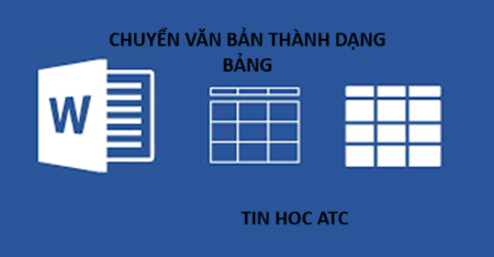 Hoc tin hoc thuc hanh o thanh hoa Bạn đang cần chuyển văn bản thành dạng bảng hoặc ngược lại hãy thử ngay cách làm dưới đây nhé!