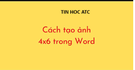Trung tam tin hoc tai thanh hoa Bạn muốn chỉnh ảnh về kích thước 4x6? Tin học ATC mách nhỏ cách làm trong bài viết dưới đây cho bạn nhé!