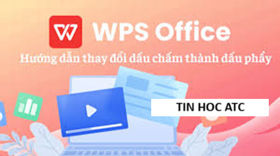 Hoc tin hoc van phong o Thanh Hoa Bài viết hôm nay tin học ATC sẽ hướng dẫn bạn cách đổi dấu ngăn cách hàng nghìn từ dấu chấm sang dấu