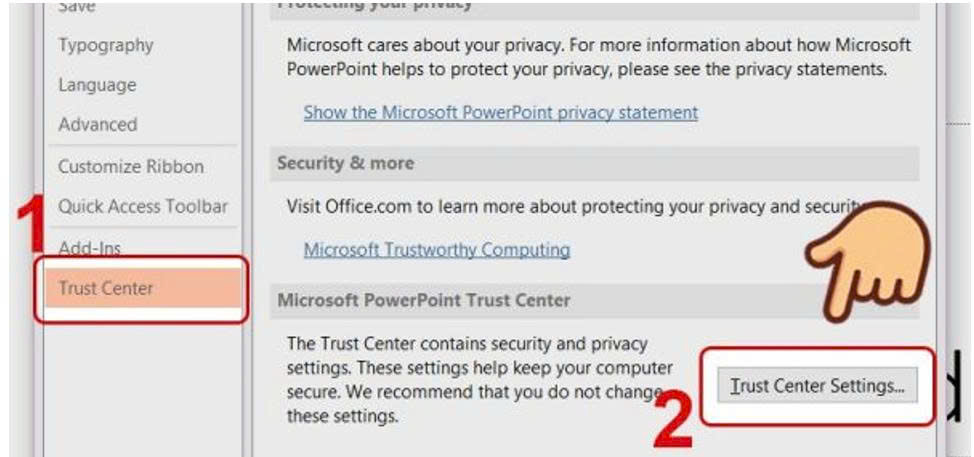 Học tin học thực hành tại thanh hóa Để khắc phục lỗi không mở được powerpoint, bạn hãy thử một trong các cách dưới đây:Bỏ chặn các 