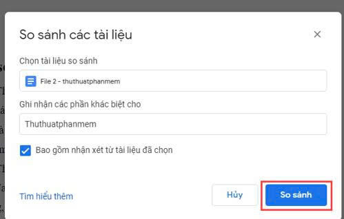 Học tin học thực hành ở thanh hóa Trong quá trình làm việc với tài liệu, việc so sánh hai file Word để tìm ra điểm khác biệt là nhu cầu rất
